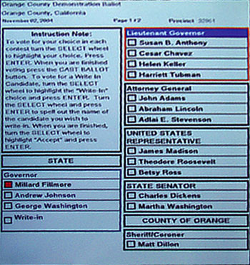 The Hart Voting System: Informal Usability Comments